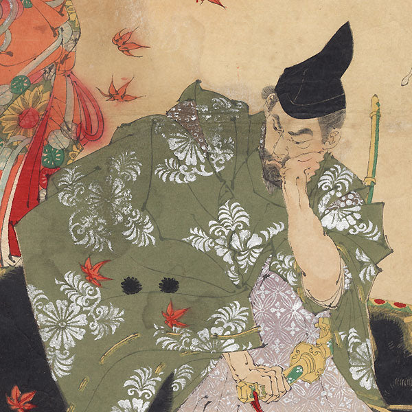 Taira no Koremochi Vanquishing the Demon of Mount Togakushi, No. 16 - New Forms of Thrity-Six Ghosts - Yoshitoshi, Meiji Era