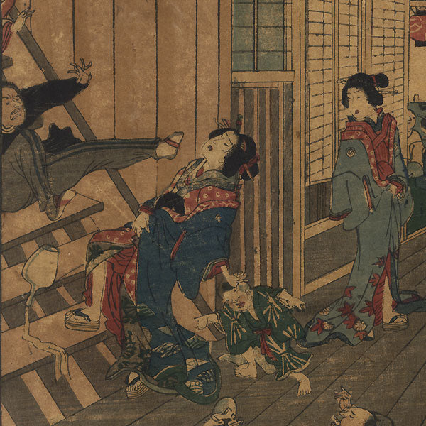 Shinagawa, 36 Views of Famous Places in Tokyo - Ikkei, 1872
